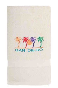 White Terry Loop Beach Towel