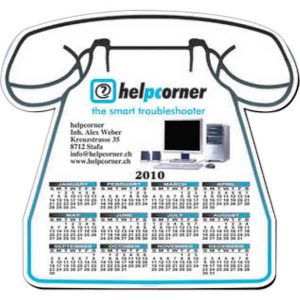 Phone Shaped Calendar Mouse Pad