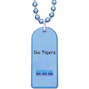 Bead Necklace with Hanging Whistle