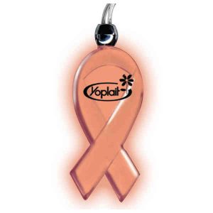 Light Up Ribbon Shaped Pendant Necklace