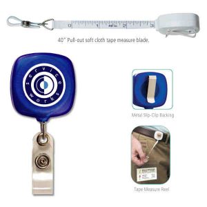 Retractable Tape Measure Badge Reel