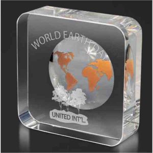 Optical Crystal Paperweight