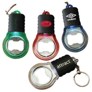 Light Up Bottle Opener Keychain