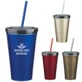 Stainless Steel Tumbler with Straw