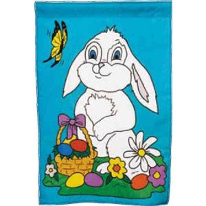 Springtime Easter Bunny Flag