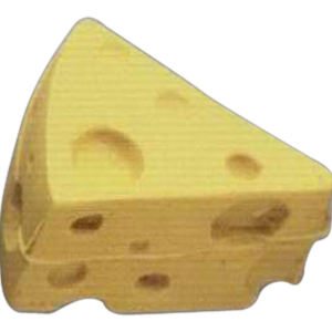 Yellow Cheese Wedge Shaped Eraser
