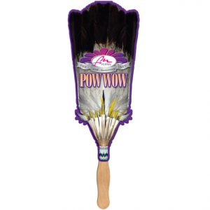 Broom / Feather Hand Fan with Wooden Stick Native American Dance / Pow Wow 