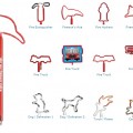 Fire and Fire Fighter Shaped Pens