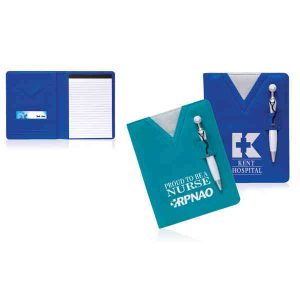 Scrubs Notebook with Stethoscope Pen