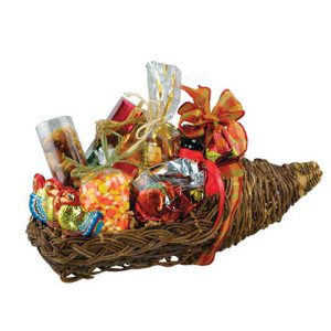 Thanksgiving Cornucopia Gift Basket