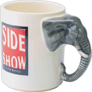 Elephant Shaped Handle Mug