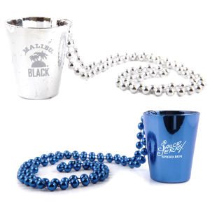 Shot Glass on Beaded Necklace