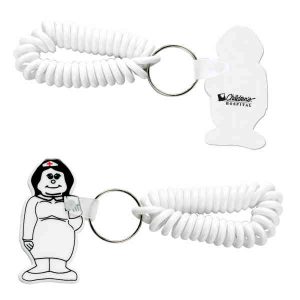 Nurse Shaped Keychain with Wristband
