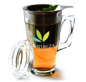 Glass Infuser Tea Mug with Lid