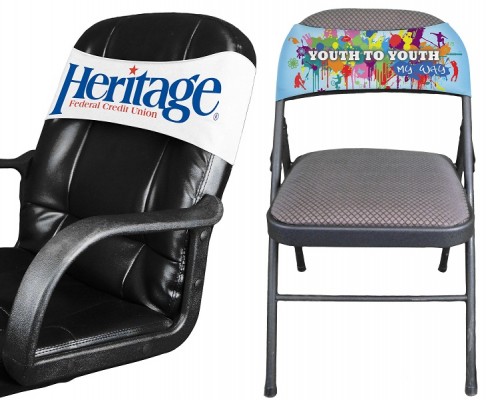 Spandex Chair Covers that stretch to fit most seats. 