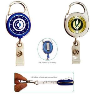 Carabiner Badge Reel with Tape Measure