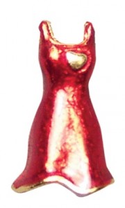 Heart Health Red Dress Pin