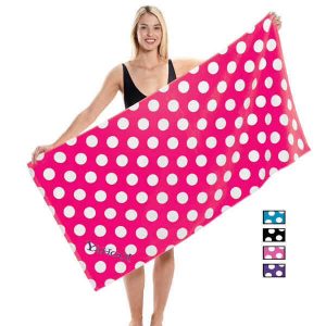 Polka Dot Print Beach Towel