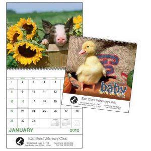 Baby Farm Animals Calendar