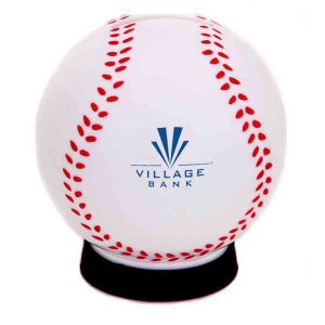Baseball Shaped Coin Bank