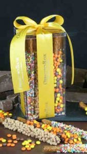 Chocolate Dipped Pretzel Rods