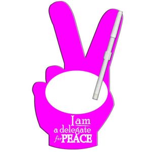 Peace Sign Dry Erase Board