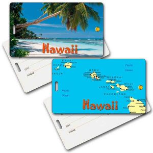 Hawaiian Themed Baggage Tag