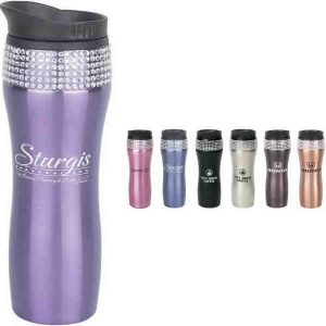 Rhinestone Travel Mug