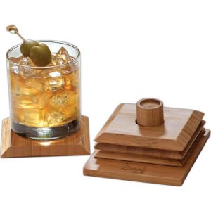 Bamboo Coaster Set