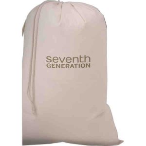 Cotton Drawstring Laundry Tote