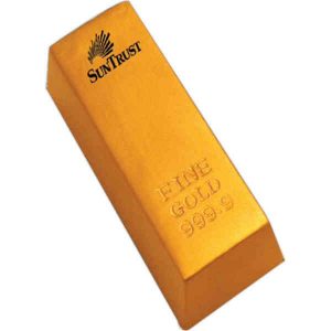 Gold Bar Shaped Stress Reliever