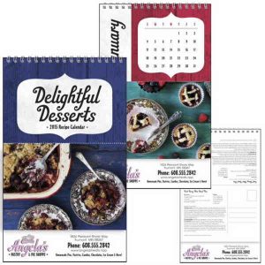 Dessert Recipe Postcard Calendar
