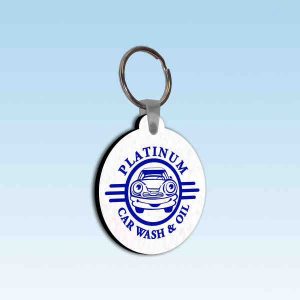 Circle Shaped Recycled Materials Key Chain