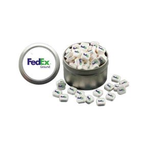 Silver Candy Window Tin