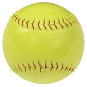 Optic Yellow Synthetic Leather Softball 