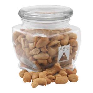 Footed Glass Jar with Cashews # SG300-025-E