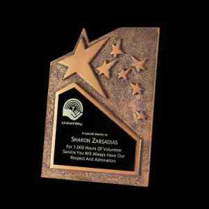 Gold Star Plaque # AWD602G