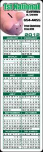 Calendar Bookmark # 1235