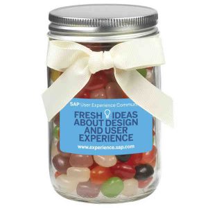 Mason Jar With Jelly Beans # MSJR12-JBN