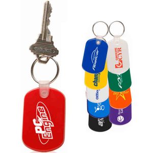 Soft Square Keychain # E107-AKEY