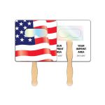 Square Flag Stock Shape Fireworks Fan