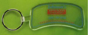 Clear car windshield shaped keychain #S-20-20489L