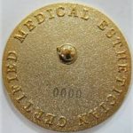 imprinted consecutive number raffle pins