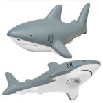 Imprinted Shark Shaped Stress Reliever
