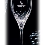 Custom Petal Cut Lead Crystal Wine Glass