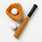 Baseball Bat and Glove Eraser Set