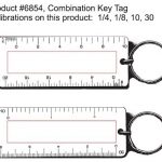 Architect and Engineering Ruler Keytag