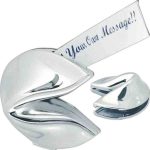 Silver Hinged Fortune Cookie