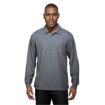 Men's Golf / Polo Shirts Long Sleeve Waffle-Knit Polo