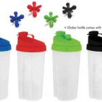Bottles (Water, Growlers, Tumblers, Glass, etc.) Customized For Your Business Plastic Shaker Bottle # RKP1105 BLK